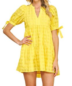 Style 1-545626443-74 PINCH Yellow Size 4 Free Shipping Pockets Casual 1-545626443-74 Cocktail Dress on Queenly