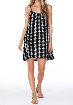 Style 1-4227304175-74 bobi Black Size 4 Free Shipping Print Casual Cocktail Dress on Queenly