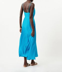 Style 1-1103781214-74 FRNCH Blue Size 4 1-1103781214-74 Straight Cocktail Dress on Queenly