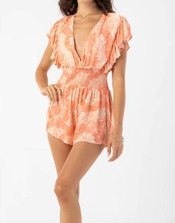 Style 1-105382225-897 Tiare Hawaii Orange Size 8 Mini 1-105382225-897 Jumpsuit Dress on Queenly