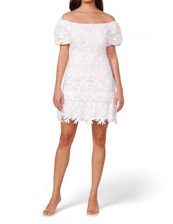 Style 1-147156875-74 LUCY PARIS White Size 4 Sorority Sorority Rush Cocktail Dress on Queenly