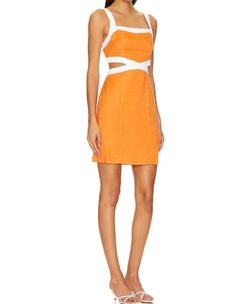 Style 1-310331804-149 MINKPINK Orange Size 12 Free Shipping Cut Out Plus Size Cocktail Dress on Queenly