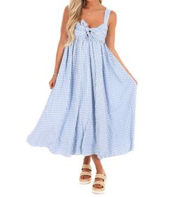 Style 1-1392316209-74 BUDDYLOVE Blue Size 4 Polyester Military Floor Length Pockets Straight Dress on Queenly