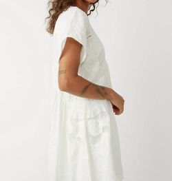 Style 1-3217169131-74 Free People Nude Size 4 Ivory V Neck Sorority Cocktail Dress on Queenly