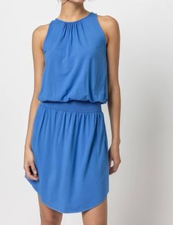 Style 1-2936621337-892 Lilla P Blue Size 8 Jersey Cocktail Dress on Queenly