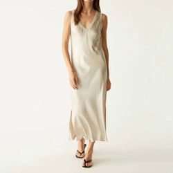Style 1-1056259884-74 Michael Stars White Size 4 V Neck Bridal Shower Bachelorette Cocktail Dress on Queenly