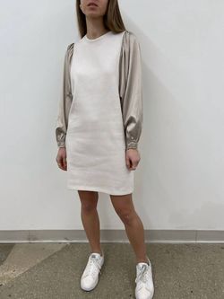 Style 1-354105750-149 Grey State Nude Size 12 1-354105750-149 Free Shipping Long Sleeve Plus Size Cocktail Dress on Queenly