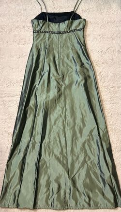 Alfred Angelo Green Size 8 Military Floor Length Olive A-line Dress on Queenly