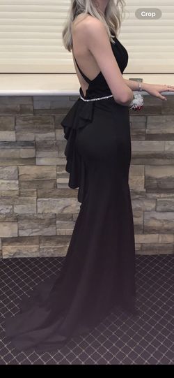 Black Size 4 Straight Dress on Queenly