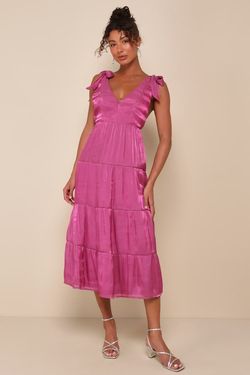 Lulus Pink Size 16 Polyester Jersey A-line Dress on Queenly