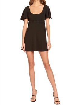 Style 1-185263533-892 Amanda Uprichard Black Size 8 Sorority Rush Sleeves Mini Cocktail Dress on Queenly