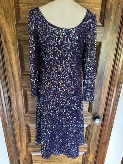 Patra Purple Size 8 Jersey Swoop Cocktail Dress on Queenly