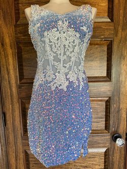 Blue Size 8 Cocktail Dress on Queenly