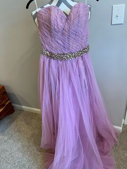 Sherri Hill Purple Size 4 Pageant Fun Fashion $300 Side slit Dress on Queenly