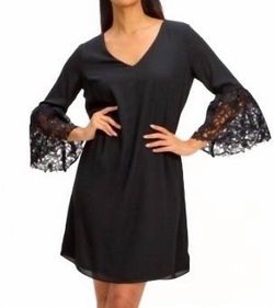 Style 1-3743928565-425 Joseph Ribkoff Black Size 8 Summer Wednesday Cocktail Dress on Queenly