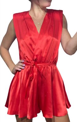 Style 1-1747226390-149 Amanda Uprichard Red Size 12 Silk Polyester Free Shipping Jumpsuit Dress on Queenly