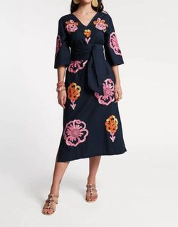 Style 1-2601335758-892 FRANCES VALENTINE Blue Size 8 Navy Cocktail Dress on Queenly