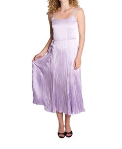 Style 1-1223505991-892 Vince Purple Size 8 Spaghetti Strap Pattern Belt Cocktail Dress on Queenly