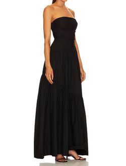 Style 1-600414750-5 A.L.C. Black Size 0 Military Floor Length Straight Dress on Queenly