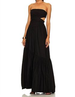 Style 1-600414750-5 A.L.C. Black Size 0 Military Floor Length Straight Dress on Queenly