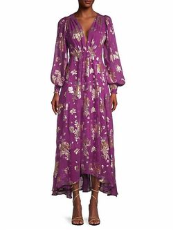 Style 1-345879430-70 DELFI COLLECTIVE Purple Size 0 Plunge Straight Dress on Queenly