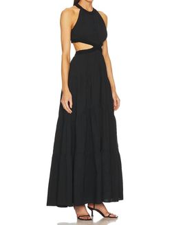 Style 1-2595463966-1498 A.L.C. Black Size 4 Floor Length Straight Dress on Queenly