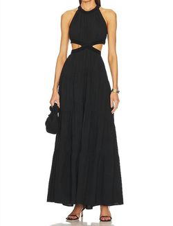 Style 1-2595463966-1498 A.L.C. Black Size 4 Floor Length Straight Dress on Queenly