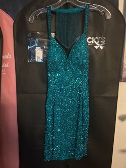 Rachel Allan Blue Size 0 Prom Homecoming Cocktail Dress on Queenly