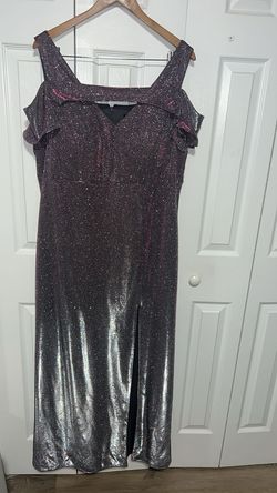 Morgan and Co Multicolor Size 16 Free Shipping 50 Off Floor Length Side slit Dress on Queenly