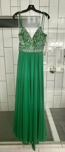 Morilee Madeline Gardner Green Size 4 Free Shipping Shiny Ball gown on Queenly