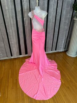 Portia and Scarlett Pink Size 0 One Shoulder 70 Off Prom Side slit Dress on Queenly