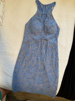 Blue Size 4 Cocktail Dress on Queenly