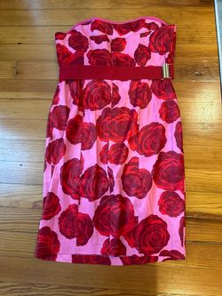 NYC & Co Red Size 16 Nyc And Co 50 Off Strapless Cocktail Dress on Queenly