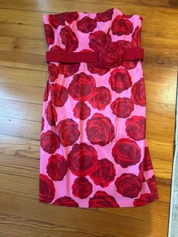 NYC & Co Red Size 16 Nyc And Co 50 Off Strapless Cocktail Dress on Queenly