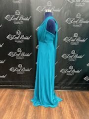 Blue Size 4 Straight Dress on Queenly