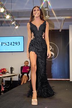 Style PS24293 Portia and Scarlett Black Size 2 Floor Length Prom Ps24293 Side slit Dress on Queenly