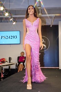 Style PS24293 Portia and Scarlett Pink Size 16 Floor Length Ps24293 Side slit Dress on Queenly