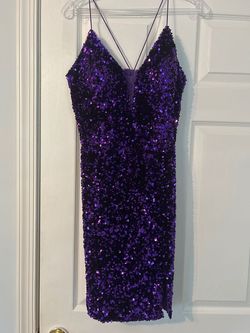 Purple Size 16 Cocktail Dress on Queenly