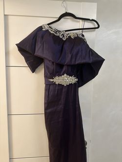 Purple Size 8 Mermaid Dress on Queenly