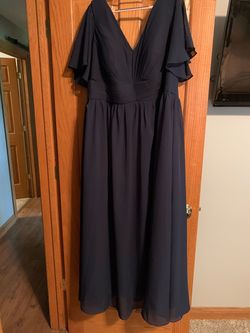 Blue Size 24 A-line Dress on Queenly