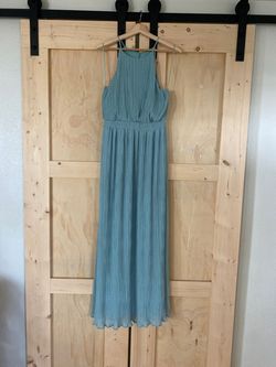 Blue Size 8 Straight Dress on Queenly