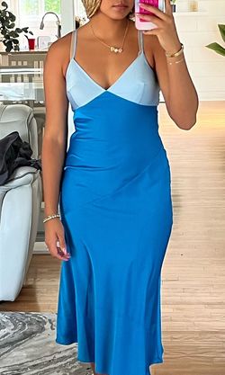 Blue Size 4 A-line Dress on Queenly