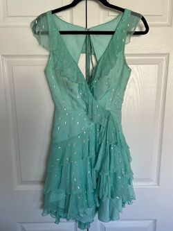 Style 52937 Sherri Hill Green Size 0 Custom 50 Off 52937 Tulle Cocktail Dress on Queenly