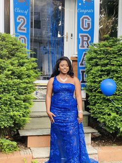 Blue Size 12 Ball gown on Queenly