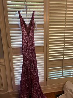 Jovani Pink Size 4 Floor Length Pageant Mermaid Dress on Queenly