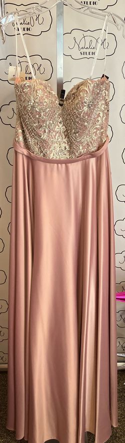 Style 6722 Alyce Paris Pink Size 12 Military Prom Plus Size A-line Dress on Queenly