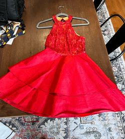 Red Size 2 Cocktail Dress on Queenly