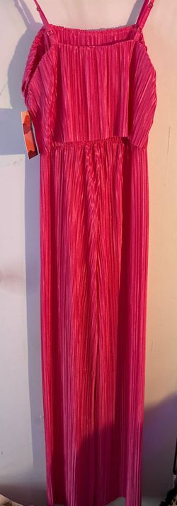 Boutique Pink Size 4 Floor Length Semi Formal Square Jumpsuit Dress on Queenly