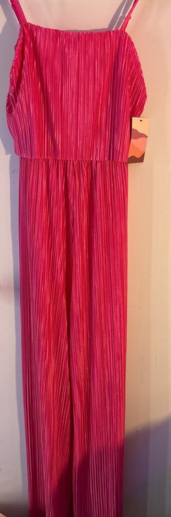 Boutique Pink Size 4 Floor Length Semi Formal Square Jumpsuit Dress on Queenly