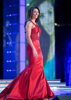 Sherri Hill Red Size 6 Cut Out Jersey Mermaid Dress on Queenly